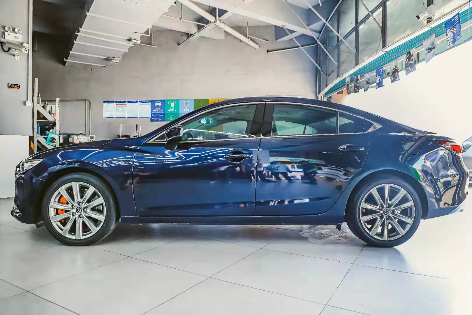 晶鉆藍(lán)阿特茲，剎車(chē)改裝升級(jí)VINIC DF40C超薄大四套裝